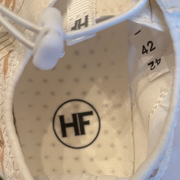 Women's White and Pink Athletic Sneakers - Picture 2 of 4